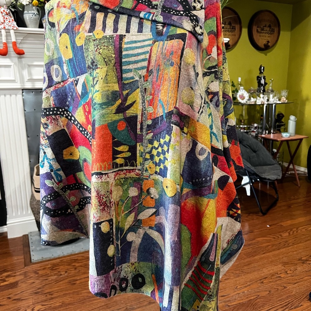 Colorful Abstract Women's Cape